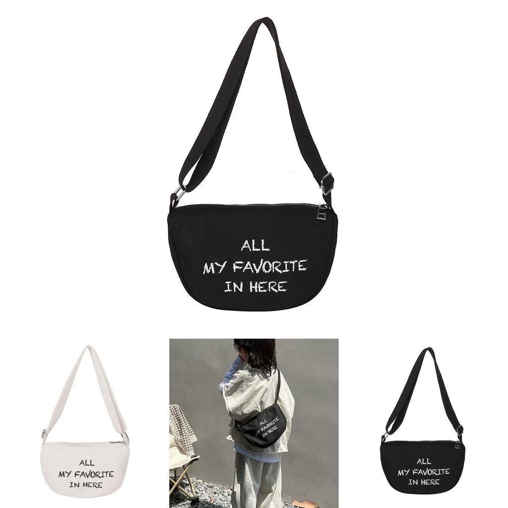 Childrens Nylon Crossbody Bag With Letter And Smiley Face Print Design For Casual Daypacks