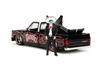 Jada Toys Hollywood Rides Scale Diecast 1985 Chevrolet C10 Tapatio Man Figure Opening Detailed Interior Rubber Tires Day of the Dead Theme For Ages 8