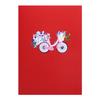 Creative Flower Butterfly Bicycles Popup Greeting Card 3D Handmade Paper Surprise Card for Birthdays and Weddings