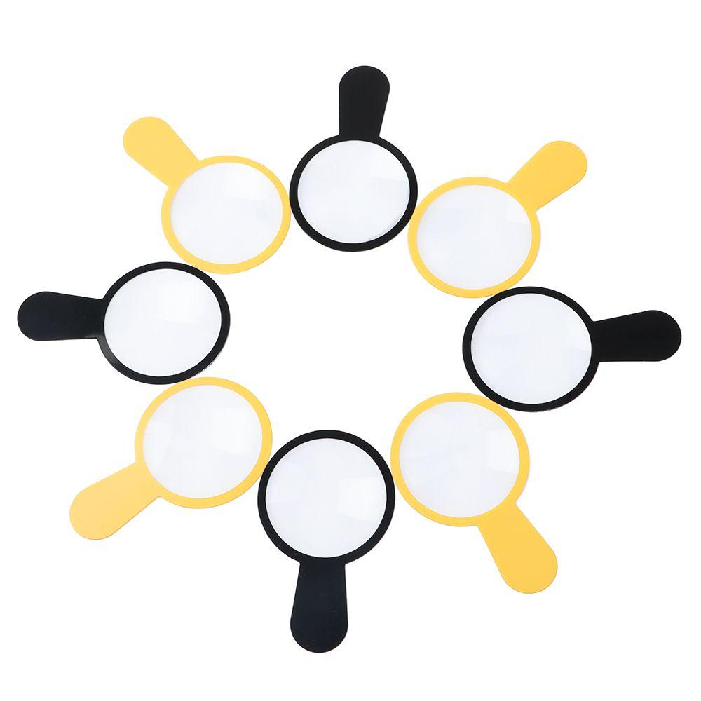 Plastmasas 45mm Izglītojošs Instruments Rokas Lupa Lasāmviela Lēca Juvelierizstrādājumu Lupa 3x Palielināšana