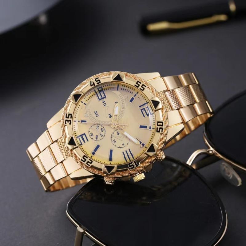 Men's Watch Men's Watch Steel Belt Casual Business Large Dial Quartz Watch Watch