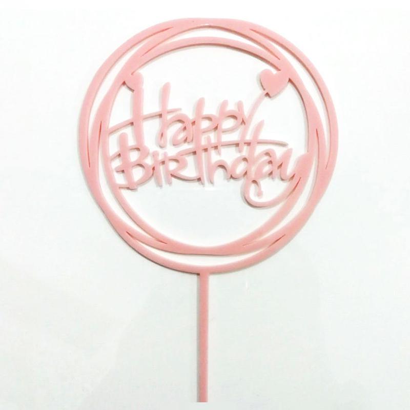 Happy Birthday Topper Cake Cupcake Toppers Cakes Kids Baby Shower Party Decoration