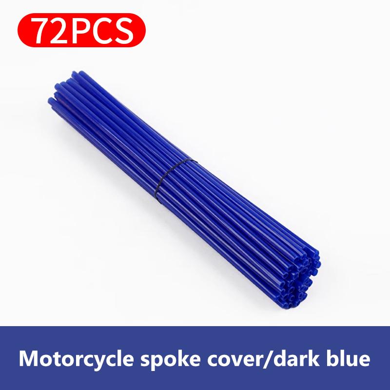 

SEAMETAL 72 шт. Защитные покрытия для спиц велосипедного колеса, комплект обертываний для спиц обода колеса 24 см, аксессуары для украшения мотоцикла и велосипеда темно-синий