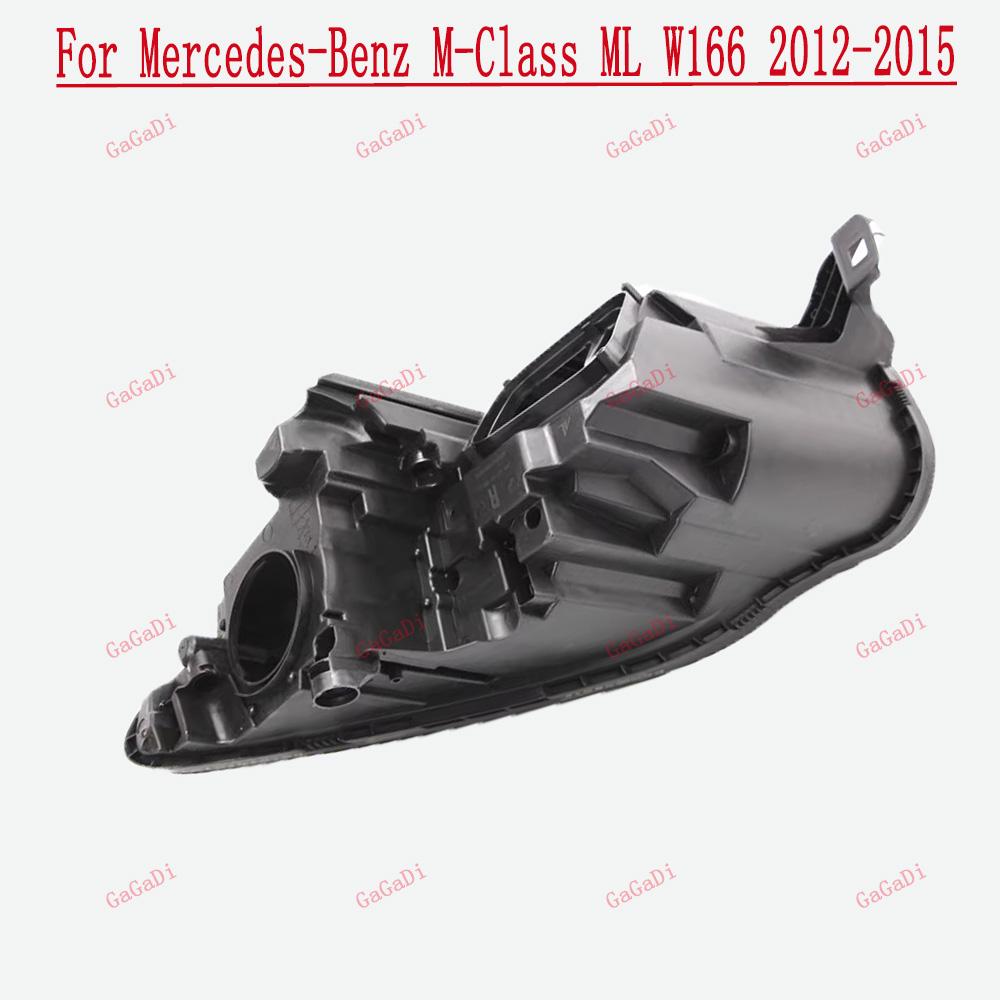For Mercedes-Benz M-Class ML W166 2012-2015 Car Light Rear Base Front Headlight Back Housing Replace Original Headlamp Holder