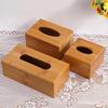 Bamboo Tissue Box, Rectangular, Square, Modern, Simple, Flat, 23*11.5*8.5cm