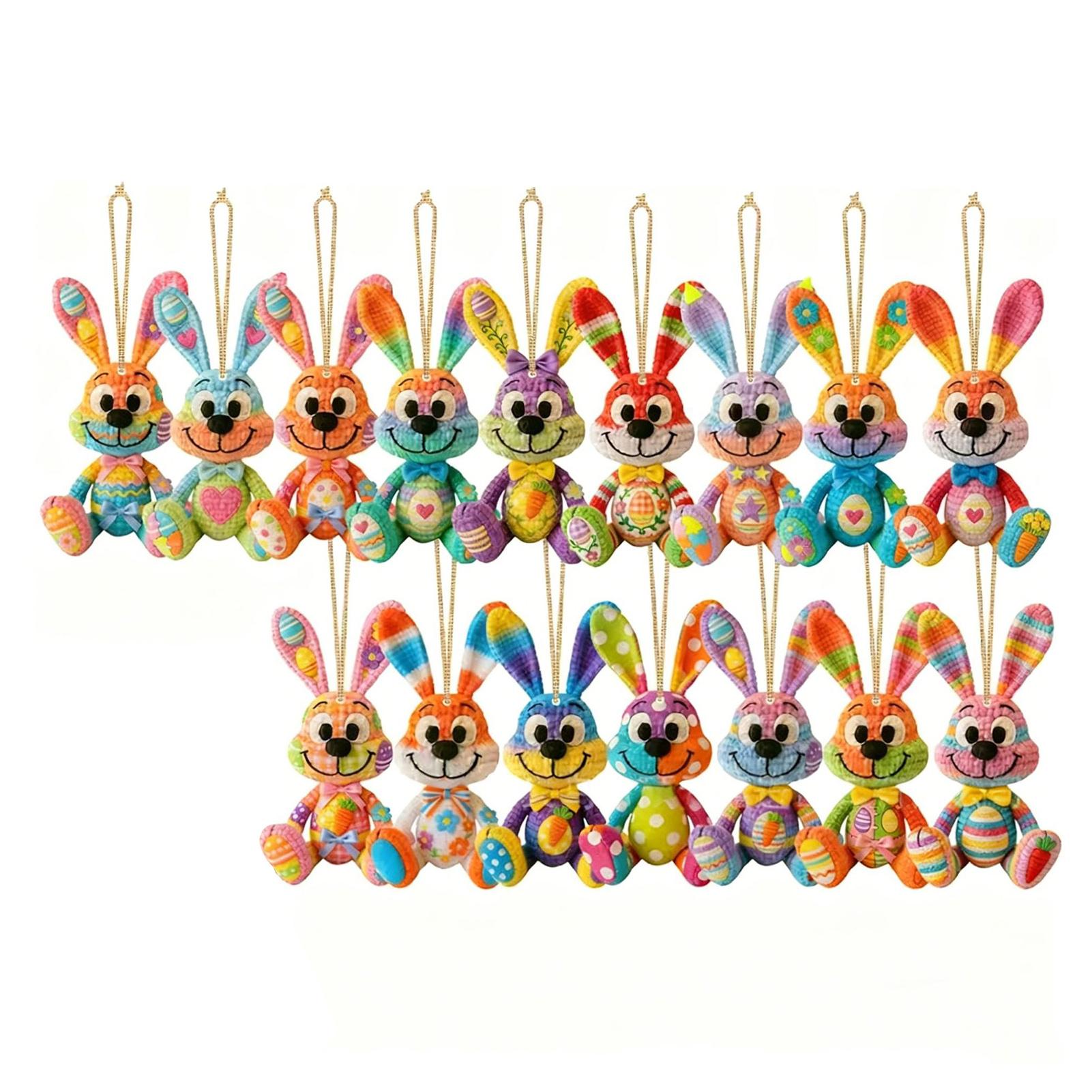 

Easter Bunny Wooden Hanging Ornament For Kids Party Vibrant Colors Brighten Any Space. Home Decor