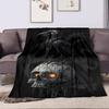 1PC Raven On Glowing Skull Print Adult Children Warm Blankets Home Travel Car Soft and Comfortable Suitable for All Seasons
