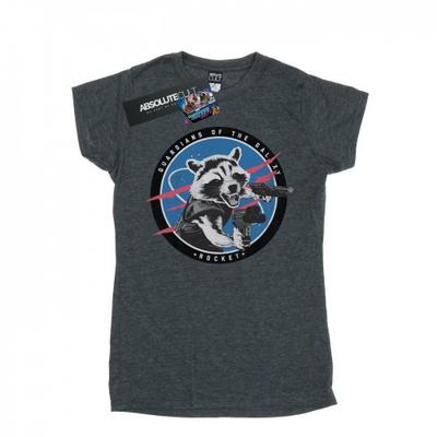 Womens/Ladies Guardians Of The Galaxy Rocket Emblem Cotton T-Shirt