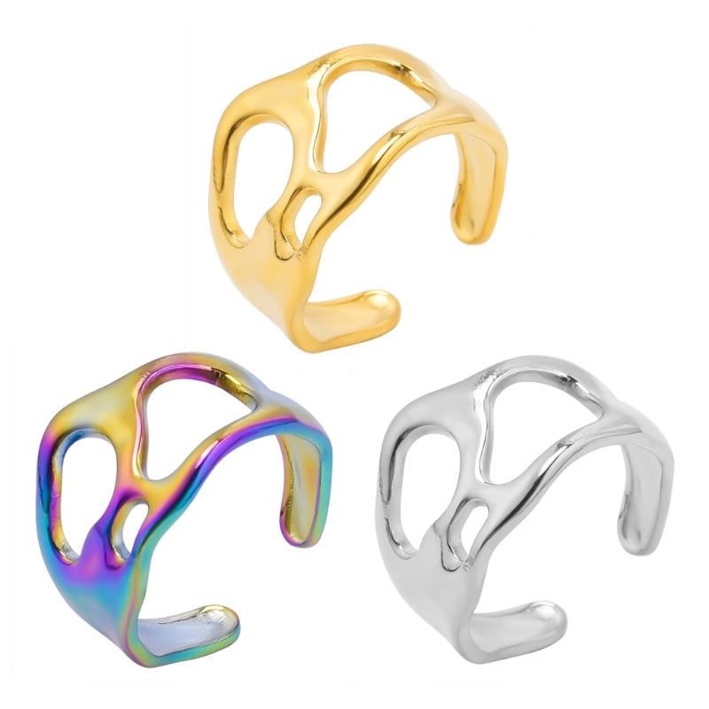 Adjustable Rings Fashion Finger Jewelry Opening Rings Alloy Texture Suitable for Daily and Party Various Occasion