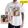 Personalized Dad Photo Shirt, Custom Picture, Father's Day Gift for Dad, Custom Text Family Tee, Photo Upload Gift, Family Memory