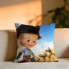 Masha And The Bear Cushion Cover Cozy Velvet Throw PillowSoft Warm Cushion For Sofa  Bed