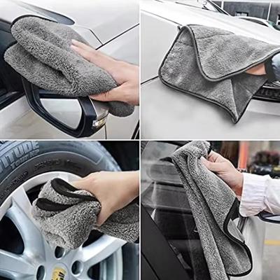 Toalha de Lavagem de Carro de Microfibra 100x40cm Secagem Rápida Limpeza Automática Pano Extra Macio Alta Absorção de Água Para Acessório de Lavagem de Carro