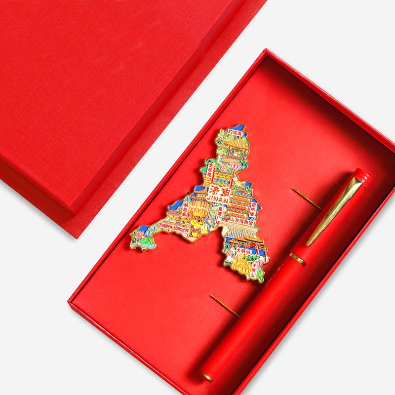 Binzhou Gelber Fluss Turm Magnet, Haifeng Pagode & Zhonghai Park. Kulturtourismus-Geschenk.