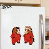 Silicone Bumper Protector 1 Pair 3D Elastic Belly Animal Sticker Anxiety Stress Relief Cartoon Safety Decal with Fat Tummy Pinch Anti-collision Dog