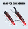 2pcs Bicycle Fenders Splash Fender Guard Set Mountain Bike Rear Front Mudguard Cycling Riding Accessories For 20/22/24/26 Inch