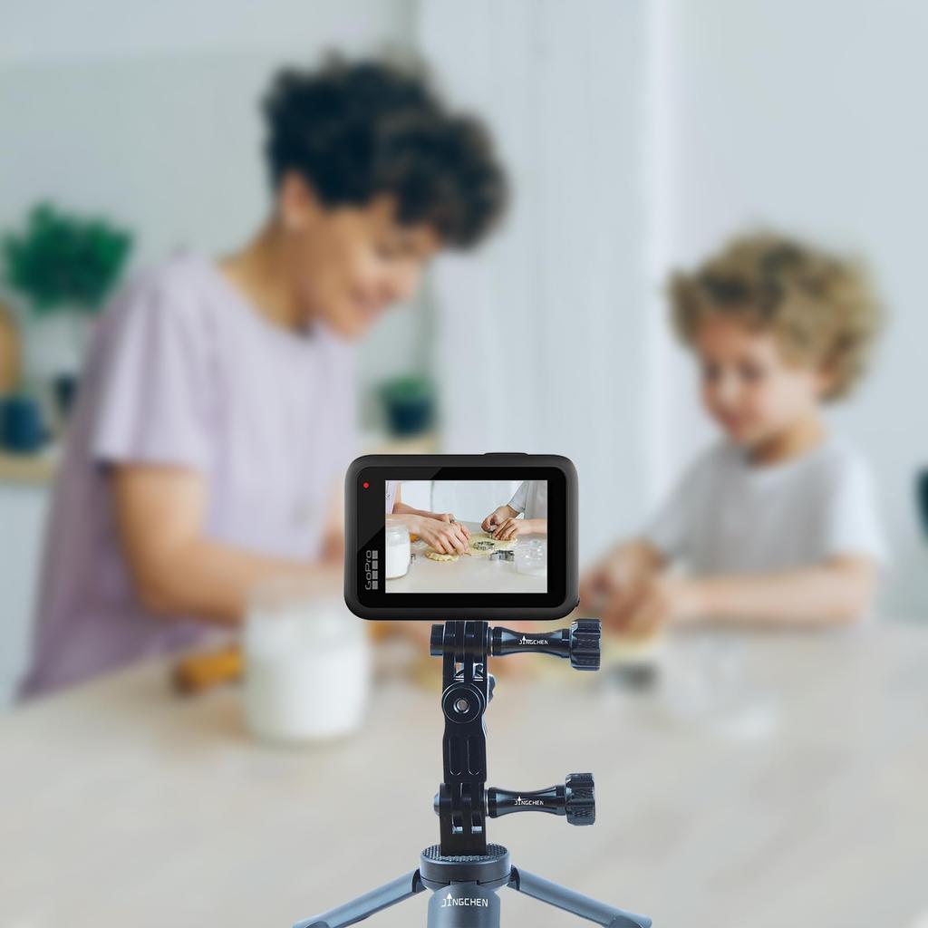 JINGCHEN Action-Kamera-Verlängerungsarm, GoPro-Verlängerungsadapter, Aluminium-Verlängerungszubehör, Gopro-Halterung, Helmhalterung für GoPro, allgemeine Kamerahalterung für