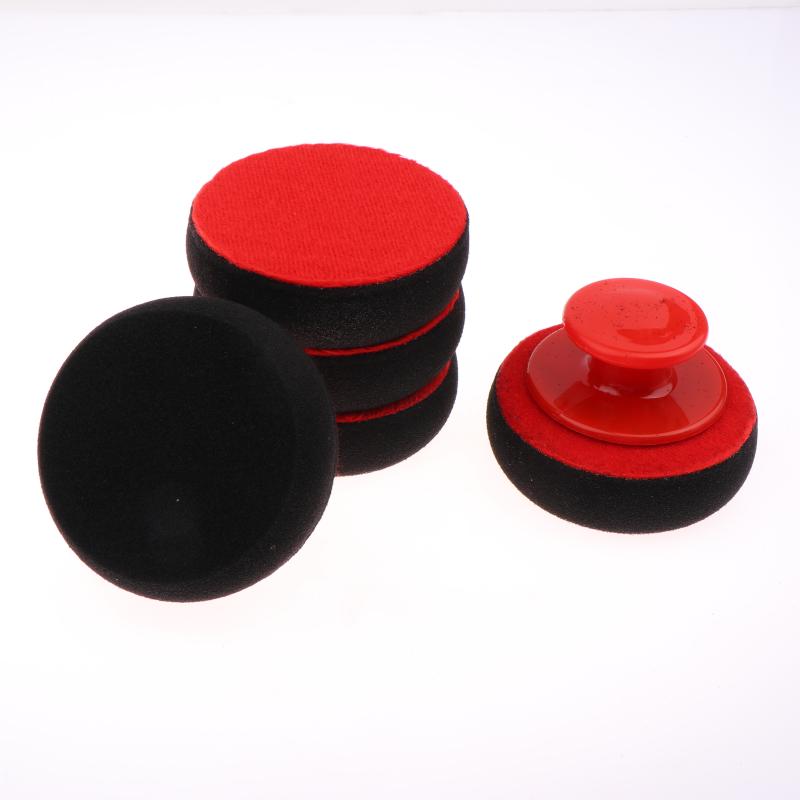 5Pcs Foam Car Wax Applicator Pad Hand Polisher Car Wax Sealing Glaze Car Beauty Wax Mall Sponge Polisher Accessories