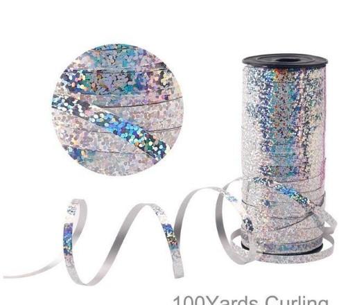 

A Roll Of Thickened 100 Yards Of Pure Color Tape. It Is Used To Tie Balloons And Pack Items. Party Holiday Decoration, 18inch