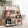 Christmas Theme Printed Blanket - Perfect for Couch, Bed, Travel & Outdoor Use | Machine Washable, Cozy & Durable.
