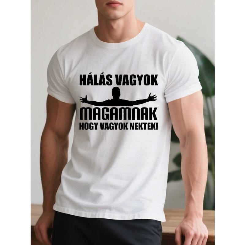 European Size Funny And Engaging Hungarian Slang Men'S Short-Sleeve Summer T-Shirt