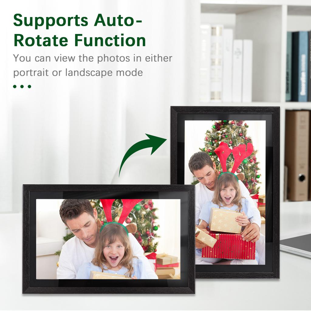 Andoer 18.5 Inch L WiFi Digital Photo Frame Cloud Digital Picture Frame Wall Mountable