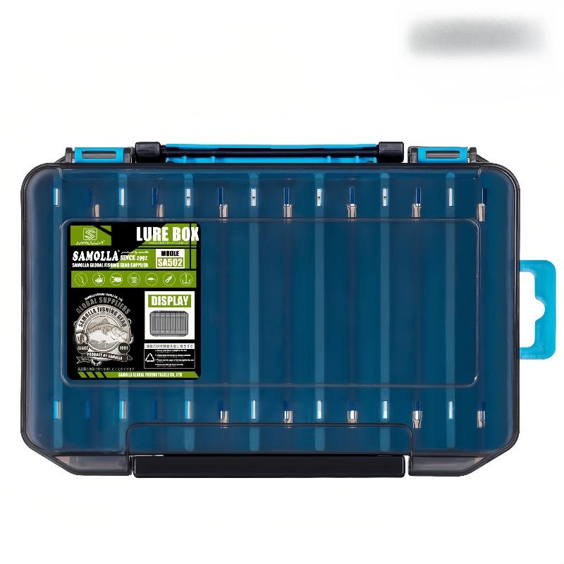 1PC Double Sided Fishing Tackle Case - Waterproof and Durable, Ideal Storage Tool for Baits, Hooks and Accessories