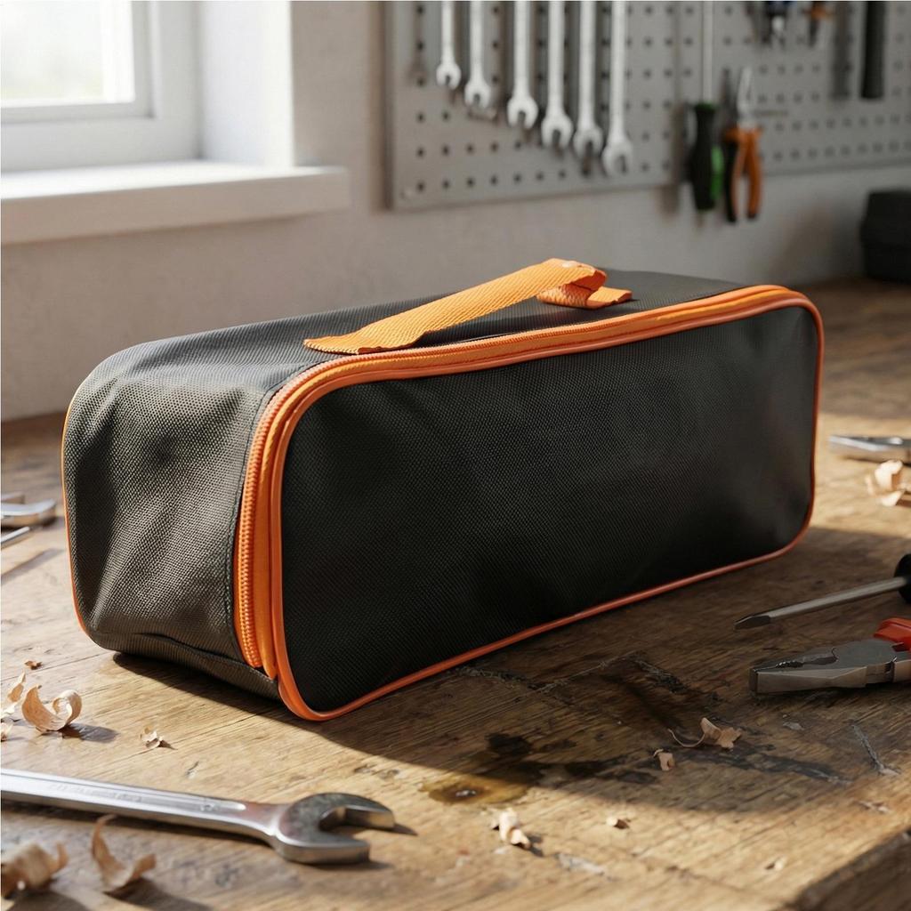 Car Tool Bag Oxford Wear-Resistant Vacuum Cleaner Box Tool Bag Organizer With Fixing Straps For Drivers Cars Vehicles Trunk Air