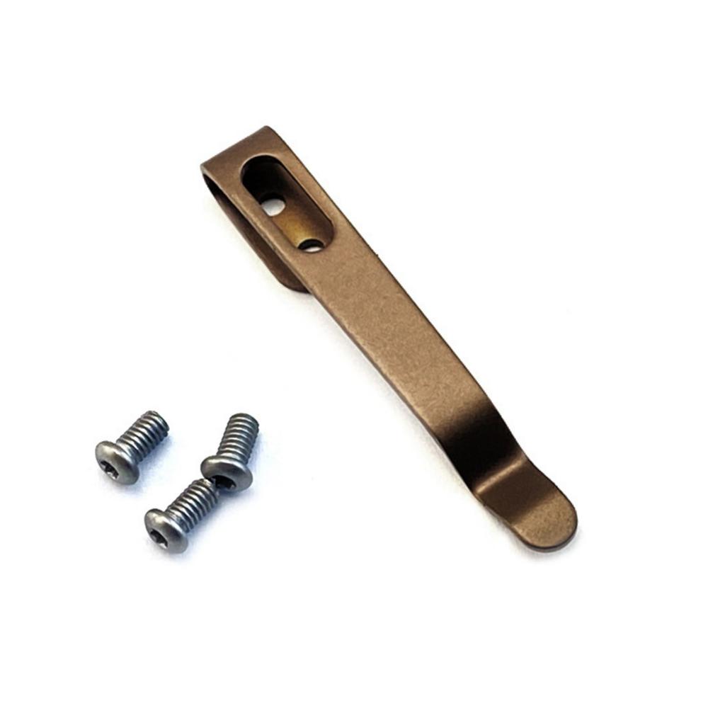 Edelstahl Rückenclip für DIY Klapptaschenmesser Werkzeug DIY Zubehör Rückenclip Klappmesser Rückenclip mit Schraube