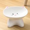 Cute Cat Bowl Ceramic Dog Food Feeding Basin Food Dispenser Cats Drinking Feeder  Kitten Puppy
