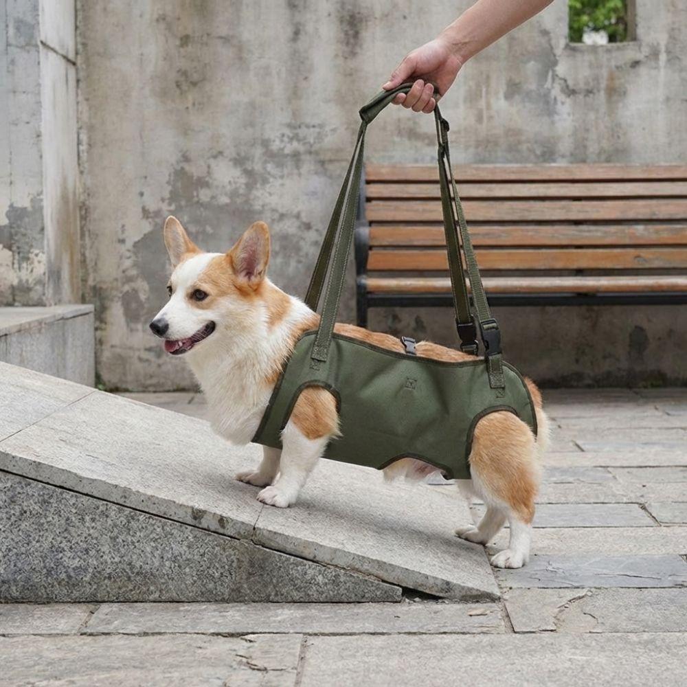 Adjustable Pet Auxiliary Vest Soft Lining Full Body Support Support Harness Mobility Aid Thicken Handle Dog Lift Strap