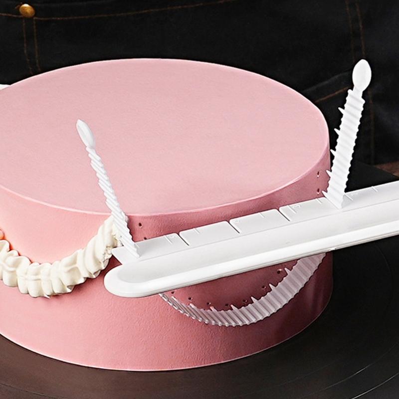 Fondant Cake Arcs Ruler,Decorative Marking Divider Aid Cake Baking Measure Pastry Art Tool Garland Sugarcraft Decors