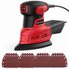 200W Detail Sander Compact Electric Sander with 20Pcs Sandpaper for Wood Woodworking Sanding Works