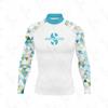 Cross-border special for printed long-sleeved surf suits, tight anti-chlorine wetsuits, beach sunscreen jellyfish suits
