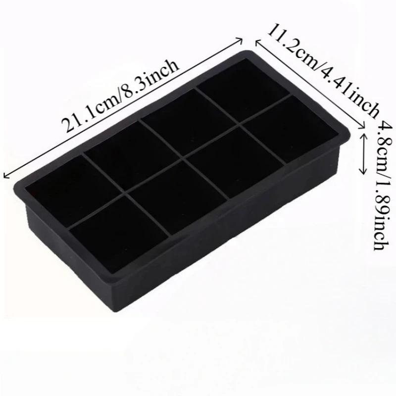 Ice Ball Mold Stackable Slow Melt Spherical Ice Cube Tray for Whiskey Cocktails Food Grade Reusable DIY Ice Maker