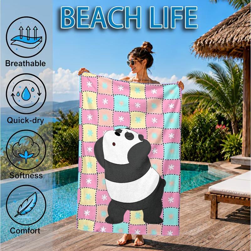 Nightly Friends Bears Adventure Beach Towel, Microfiber Beach Towel, Perfect For Pool, Beach, Travel, Home Decor Beach Party Fan Gifts