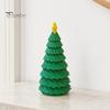 Star Topper Tree Statue 3D Printed Christmas Figurine, Yellow Statue, Mini Small Ornament Decoration for Home Office, Gift Xmas Holiday Party