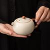 Beige Ru-ugns Högkvalitativ Västerländsk Skeppskanna Kung Fu Te-set Enkel Tekanna Tebryggare med Filter Stor Hushållskeramik Retro