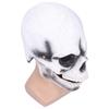 Halloween Scary Skull Mask Adult Full Head Latex Skull Helmet Glowing Eyes with Moving Chin