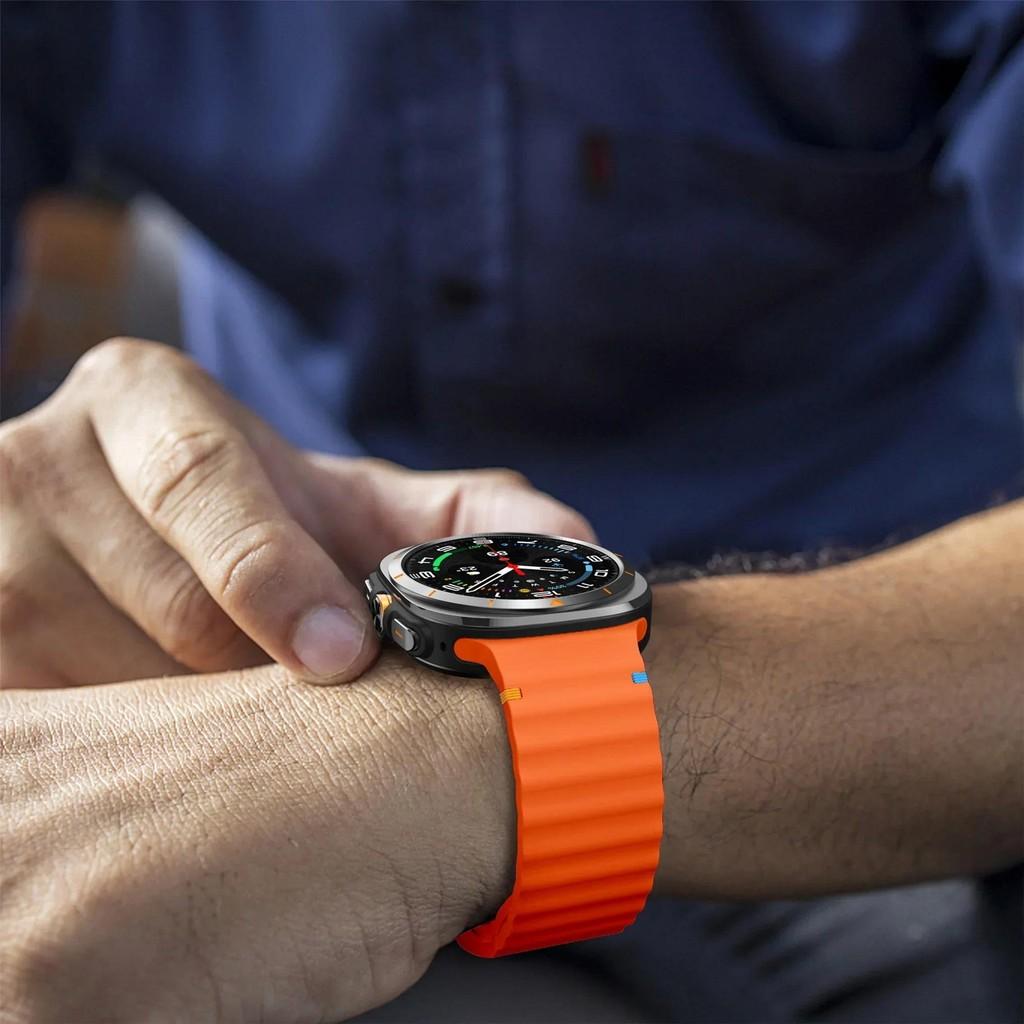 Cinturino originale per Samsung Galaxy Watch Ultra 2025, cinturino in silicone per Galaxy Watch Ultra/7 6 5 4 44mm 40mm 4/6 Classic Band
