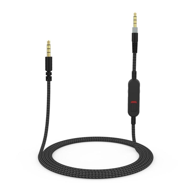 

Reinforced Braiding Replacement Cord For CloudAlpha Headsets Inline Volumes Control 3.5mm Connectors Wide Compatibility 1