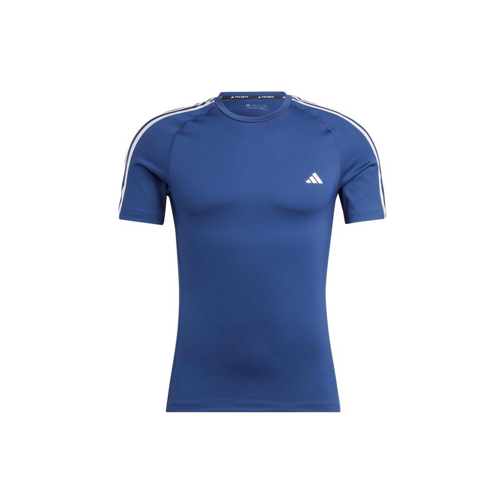 Adidas T Shirts Men's Dark Blue Crew Neck Moderate IC2166