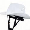 Elmetto da Cowboy Certificato con Occhiali di Alta Qualità Protezione Solare a Tesa Larga Casco di Sicurezza da Cowboy alla Moda Elmetto da Cowboy Classico
