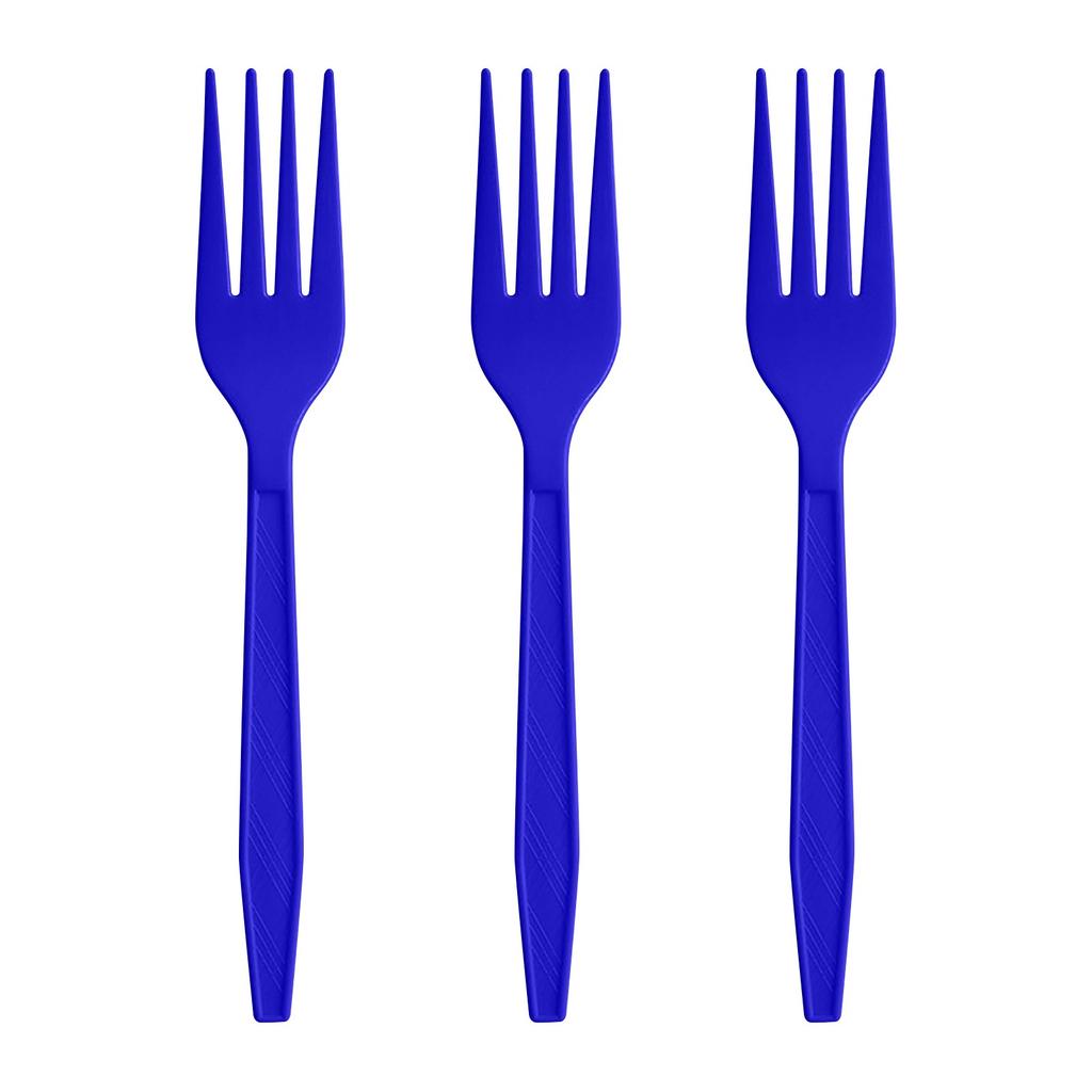 Disposable Plastic Gold Colored Birthday Party Fork