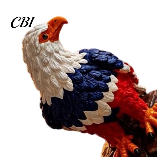 Patriotic Home Decoration USB Powered Red White Blue Eagle Lamp, 250th Anniversary Desktop LED Bedroom Decor Light, Decorative Independence