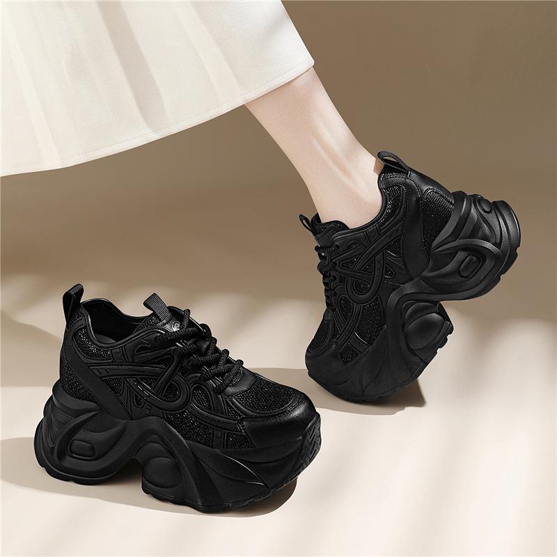 Women's Shoes Summer New Breathable Mesh Shoes Platform Dad Shoes Fashion Casual Sports Shoes Outdoor Running Shoes