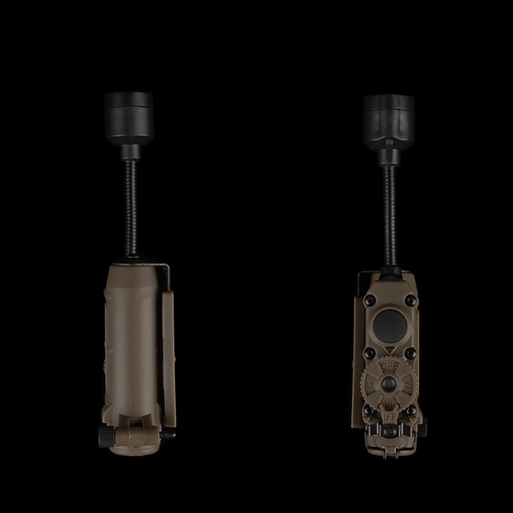 Sidewinder Helmleuchte Taktische Stroboskoplicht Rot/Grün/Blau/Weiß/IR Kopf IFF Licht Jagd Angeln Hilfs-LED-Taschenlampe