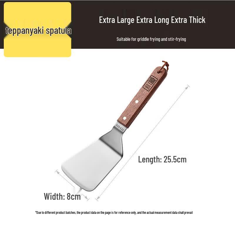 COOKER KING 2-Piece Stainless Steel Teppanyaki Spatula Set