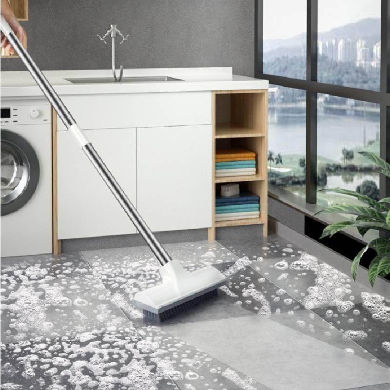 Heavy-duty Floor Scrub Brush With Sturdy Bristles For Bathroom And Tile Cleaning