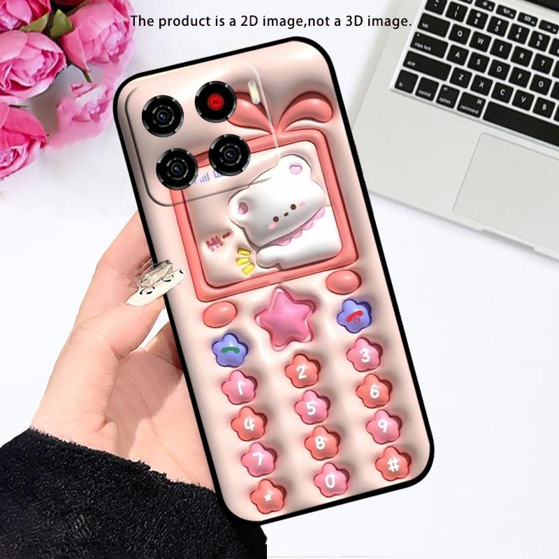 Handyhülle Für ZTE Blade A56 Niedliches Cartoon-Muster TPU Weiches Silikon Rückabdeckung Für ZTE BladeA56 A 56 4G Z2473 ZTEA56 Fundas Capa