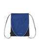 Phyps Motorcycle Nylon Color Block Drawstring Bag Navy